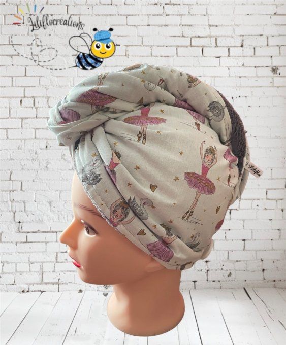 Turban sèche cheveux petites ballerines